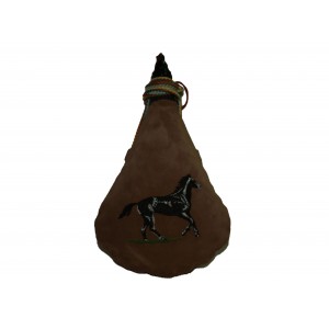 BOTA DE VINO BORDADA CABALLO